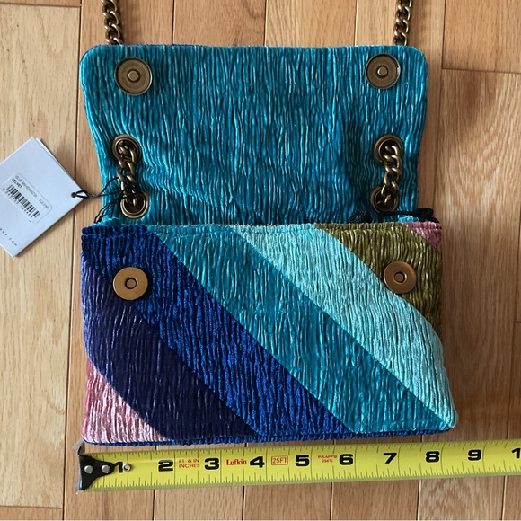 New - Kurt Geiger MINI VELVET KENSINGTON BAG - Picture 4 of 16